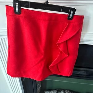 JCREW Ruffle Mini Skirt